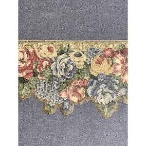Gramercy Wallpaper Vintage Victorian  Floral Border Pre-Cut Laser Cut
